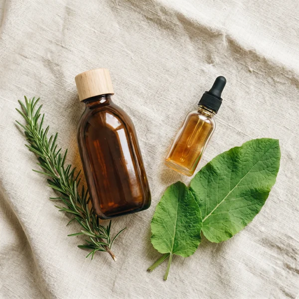 Prírodný šampón a vlasové sérum s rozmarínom